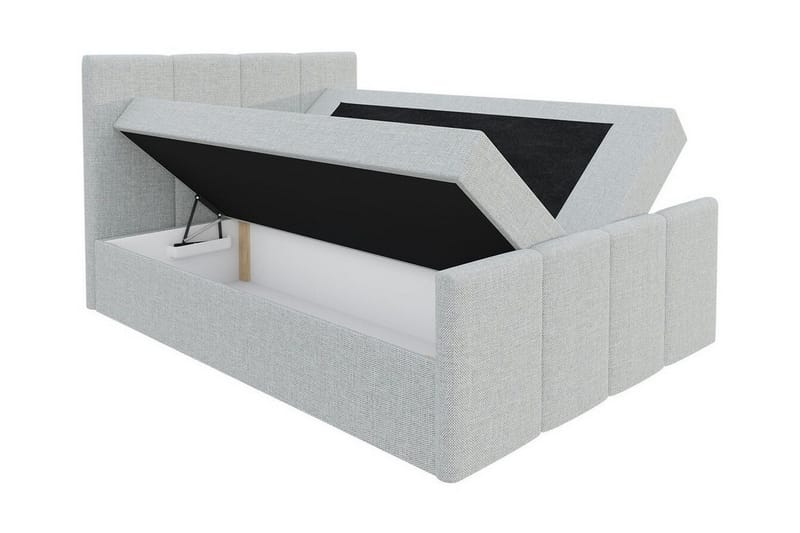 Ripon Sängram med Förvaring 140x200 cm i Konstläder med Fasthetsgrad Medium - Vit - Möbler - Säng - Sängram & sängstomme