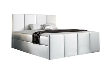 Ripon Sängram med Förvaring 180x200 cm i Konstläder - Vit - Möbler - Säng - Sängram & sängstomme