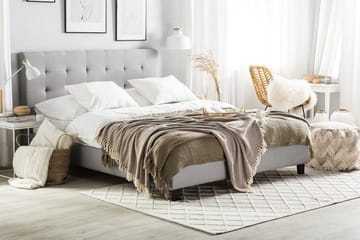 Rochelle Sängram 140x200  Grå - Grå - Möbler - Säng - Sängram & sängstomme