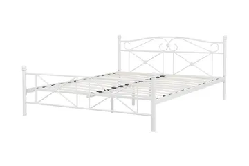 Rodez Dubbelsäng 160 200 cm Vit - Vit - Möbler - Säng - Sängram & sängstomme