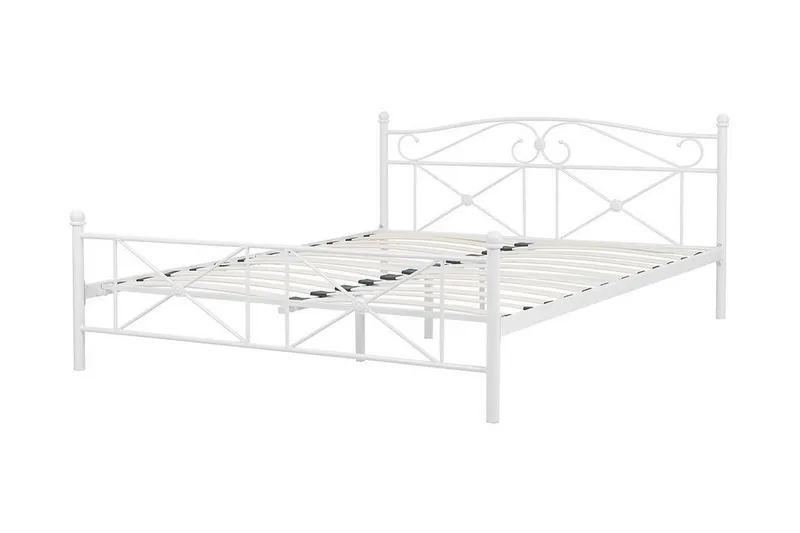 Rodez Dubbelsäng 160 200 cm Vit - Vit - Möbler - Säng - Sängram & sängstomme