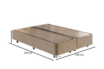 Ryntham Sängram Dubbel 150x200 - Ljusbrun - Möbler - Säng - Sängram & sängstomme