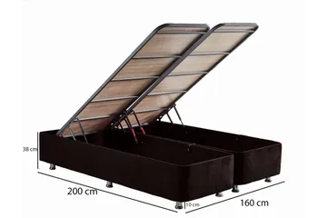 Ryntham Sängram Dubbel 160x200 - Svart - Möbler - Säng - Sängram & sängstomme