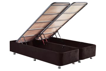 Ryntham Sängram Dubbel med Sänggavel 150x200 cm - Svart - Möbler - Säng - Sängram & sängstomme