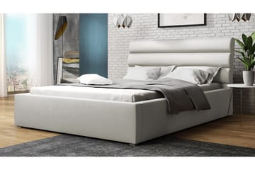 Säng Breyawna 200x200 cm - Blå/Grå/Vit - Möbler - Säng - Sängram & sängstomme