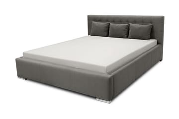 Säng Girton med Förvaring 140x200 - Grå - Möbler - Säng - Sängram & sängstomme