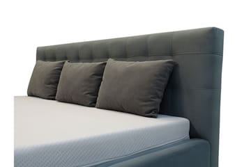 Säng Girton med Förvaring 140x200 - Grå - Möbler - Säng - Sängram & sängstomme
