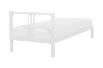 Säng Holyfield Trä 90x200 cm - Vit - Möbler - Säng - Sängram & sängstomme