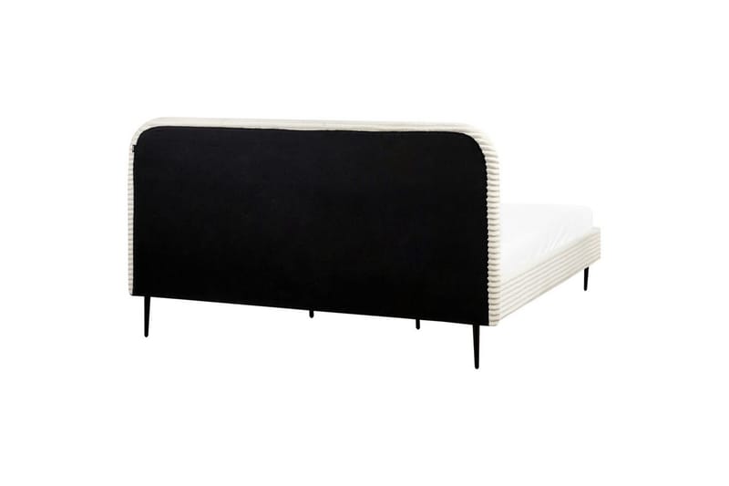Säng med lamellram Flayat - Vit, Svart, 180x200 cm - Möbler - Säng - Sängram & sängstomme