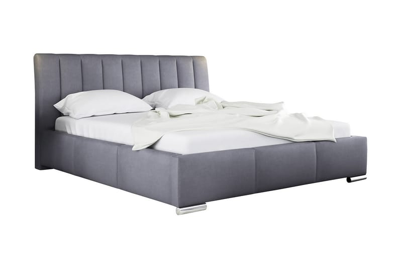 Säng Milano med Förvaring 160x200 - Grå - Möbler - Säng - Sängram & sängstomme