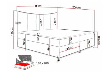 Sängram Boisdale 160x200 cm - Möbler - Säng - Sängram & sängstomme