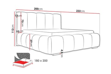 Sängram Cleaton 180x200 cm - Möbler - Säng - Sängram & sängstomme