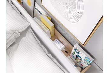 Sängram Dentro 218x147x88 cm - Beige/Vit - Möbler - Säng - Sängram & sängstomme
