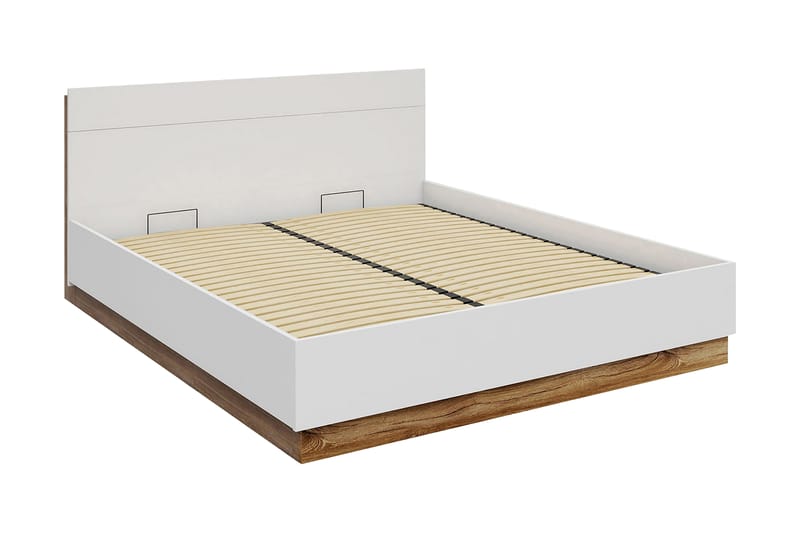 Sängram Dentro 218x187x88 cm - Beige/Vit - Möbler - Säng - Sängram & sängstomme