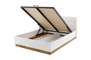 Sängram Dentro 218x187x88 cm - Beige/Vit - Möbler - Säng - Sängram & sängstomme