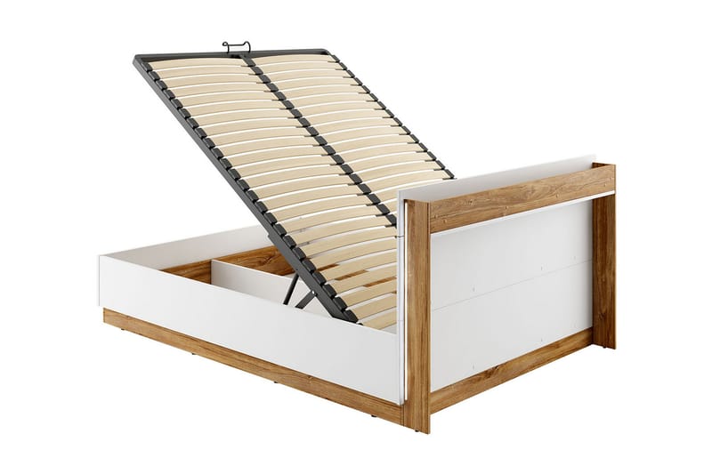 Sängram Dentro 218x187x88 cm - Beige/Vit - Möbler - Säng - Sängram & sängstomme