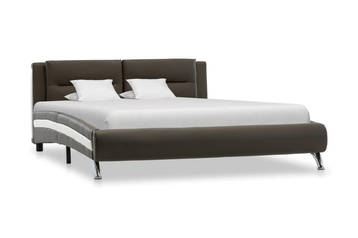 Sängram grå konstläder 120x200 cm - Sängram & sängstomme
