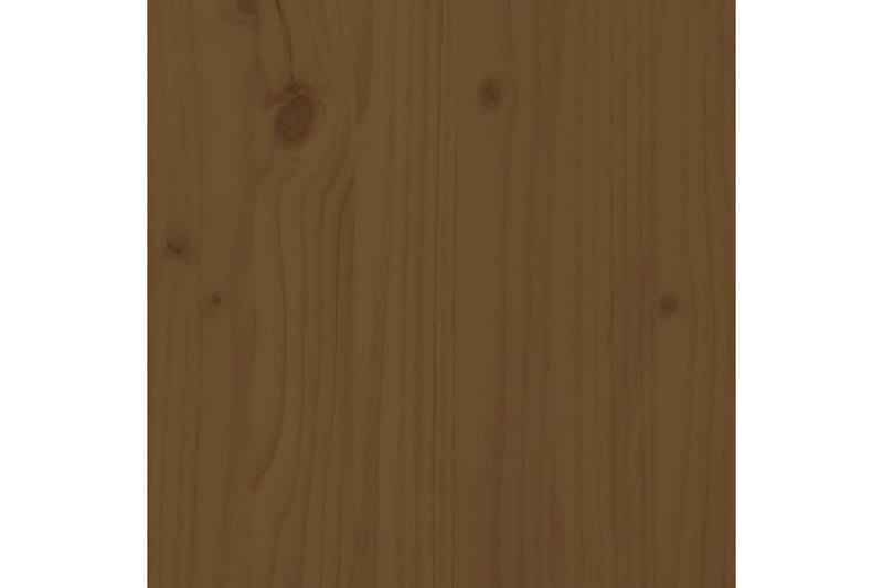 Sängram honungsbrun massivt trä 200x200 cm - Honung - Sängram & sängstomme
