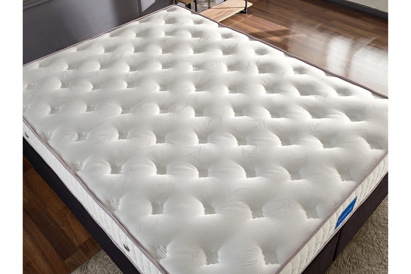 Sängram Huanal Dubbel med Sänggavel 160x200 cm - Svart - Möbler - Säng - Sängram & sängstomme