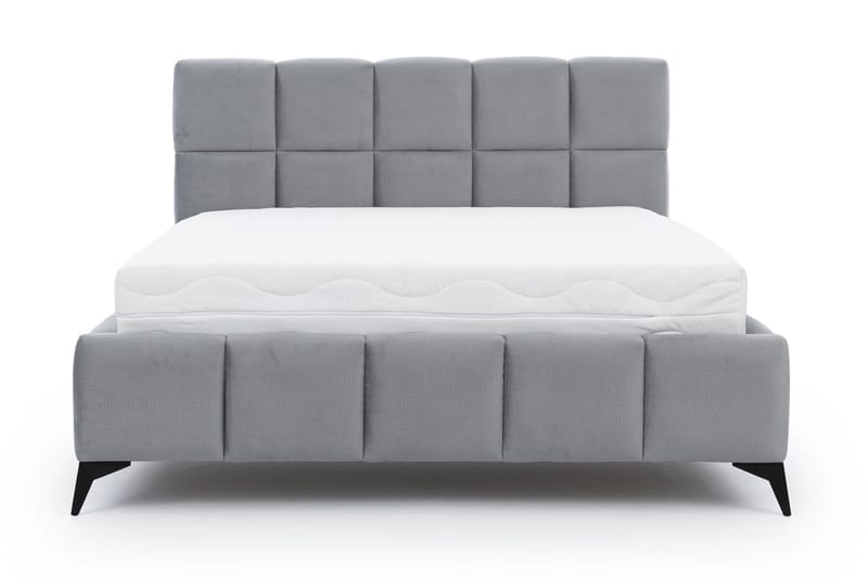 Sängram Kanika med Förvaring 140x200 cm - Grå - Möbler - Säng - Sängram & sängstomme