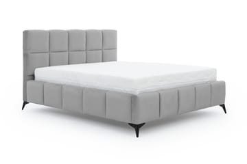 Sängram Kanika med Förvaring 140x200 cm - Ljusgrå - Möbler - Säng - Sängram & sängstomme