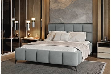 Sängram Kanika med Förvaring 140x200 cm - Mörkgrå - Möbler - Säng - Sängram & sängstomme