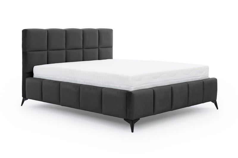Sängram Kanika med Förvaring 140x200 cm - Mörkgrå - Möbler - Säng - Sängram & sängstomme