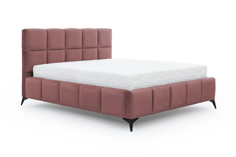 Sängram Kanika med Förvaring 140x200 cm - Rosa - Möbler - Säng - Sängram & sängstomme