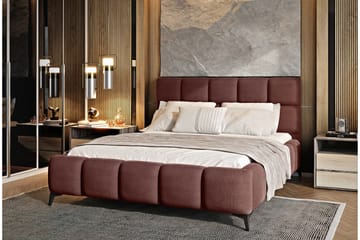 Sängram Kanika med Förvaring 140x200 cm - Rosa - Möbler - Säng - Sängram & sängstomme