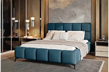 Sängram Kanika med Förvaring 180x200 cm - Blå - Möbler - Säng - Sängram & sängstomme