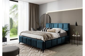Sängram Kanika med Förvaring 180x200 cm - Blå - Möbler - Säng - Sängram & sängstomme