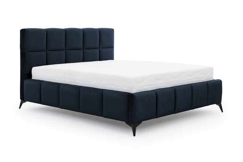 Sängram Kanika med Förvaring 180x200 cm - Blå - Möbler - Säng - Sängram & sängstomme