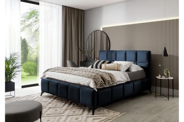 Sängram Kanika med Förvaring 180x200 cm - Blå - Möbler - Säng - Sängram & sängstomme