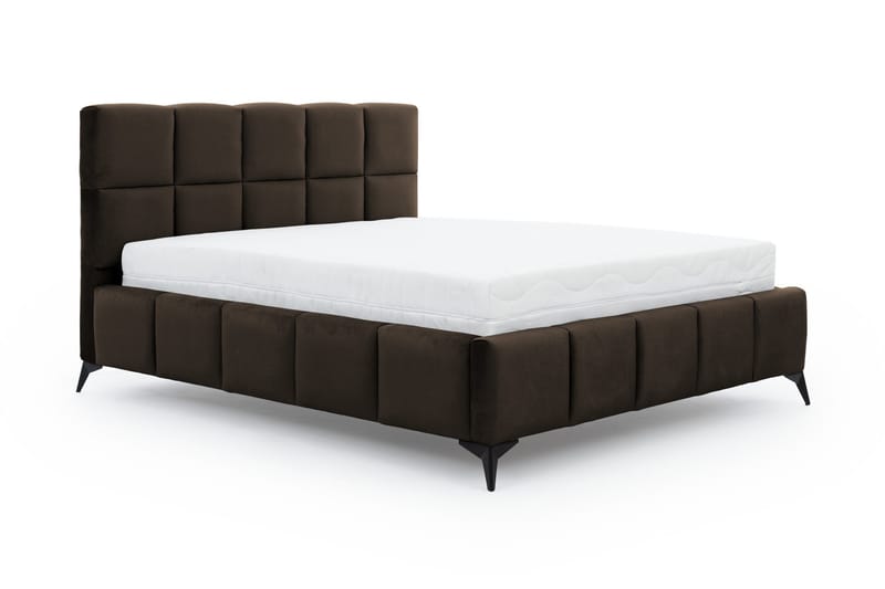 Sängram Kanika med Förvaring 180x200 cm - Brun - Möbler - Säng - Sängram & sängstomme