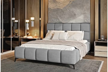 Sängram Kanika med Förvaring 180x200 cm - Grå - Möbler - Säng - Sängram & sängstomme
