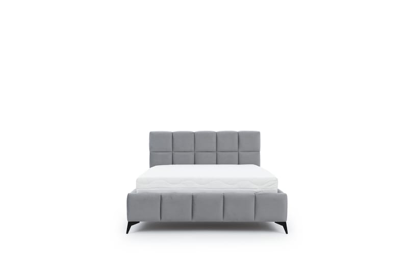 Sängram Kanika med Förvaring 180x200 cm - Grå - Möbler - Säng - Sängram & sängstomme