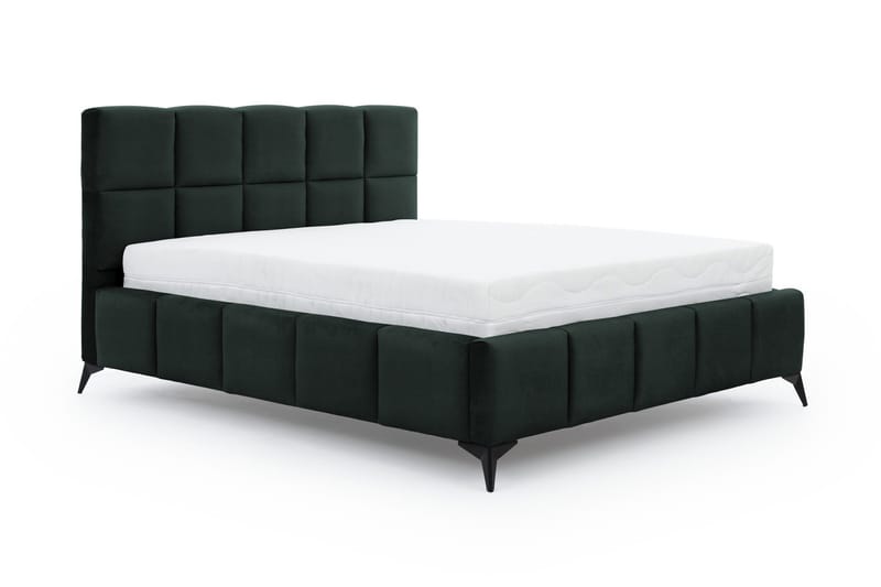 Sängram Kanika med Förvaring 180x200 cm - Grön - Möbler - Säng - Sängram & sängstomme