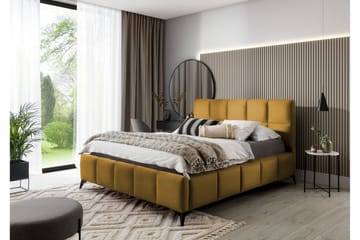 Sängram Kanika med Förvaring 180x200 cm - Gul - Möbler - Säng - Sängram & sängstomme