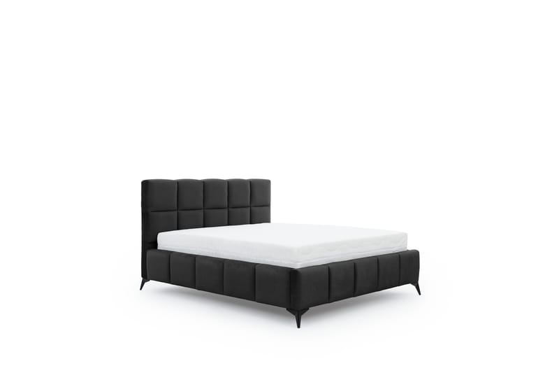 Sängram Kanika med Förvaring 180x200 cm - Mörkgrå - Möbler - Säng - Sängram & sängstomme