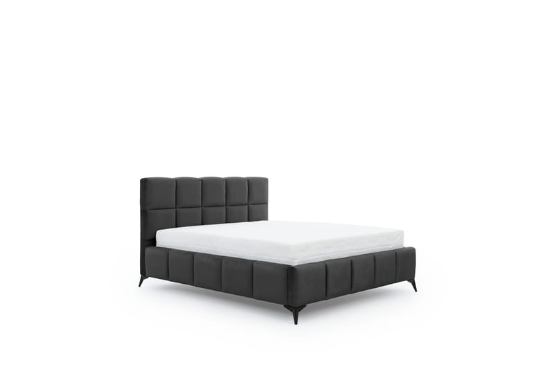 Sängram Kanika med Förvaring 180x200 cm - Mörkgrå - Möbler - Säng - Sängram & sängstomme