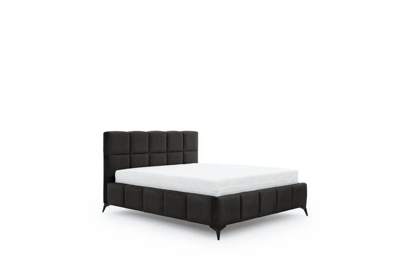 Sängram Kanika med Förvaring 180x200 cm - Mörkgrå - Möbler - Säng - Sängram & sängstomme