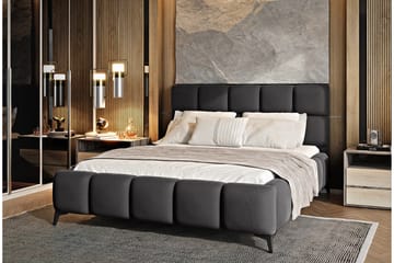 Sängram Kanika med Förvaring 180x200 cm - Mörkgrå - Möbler - Säng - Sängram & sängstomme