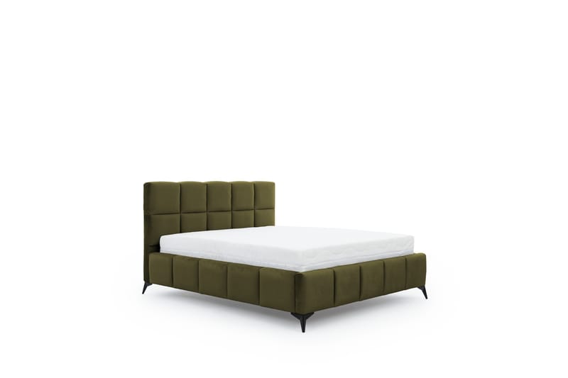 Sängram Kanika med Förvaring 180x200 cm - Olivgrön - Möbler - Säng - Sängram & sängstomme