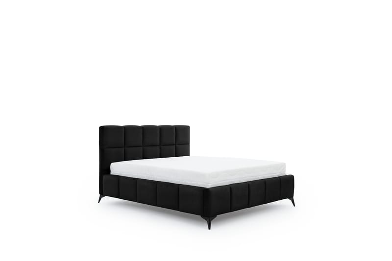 Sängram Kanika med Förvaring 180x200 cm - Svart - Möbler - Säng - Sängram & sängstomme