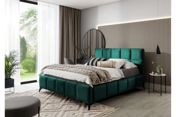 Sängram Kanika med Förvaring 180x200 cm - Turkos - Möbler - Säng - Sängram & sängstomme