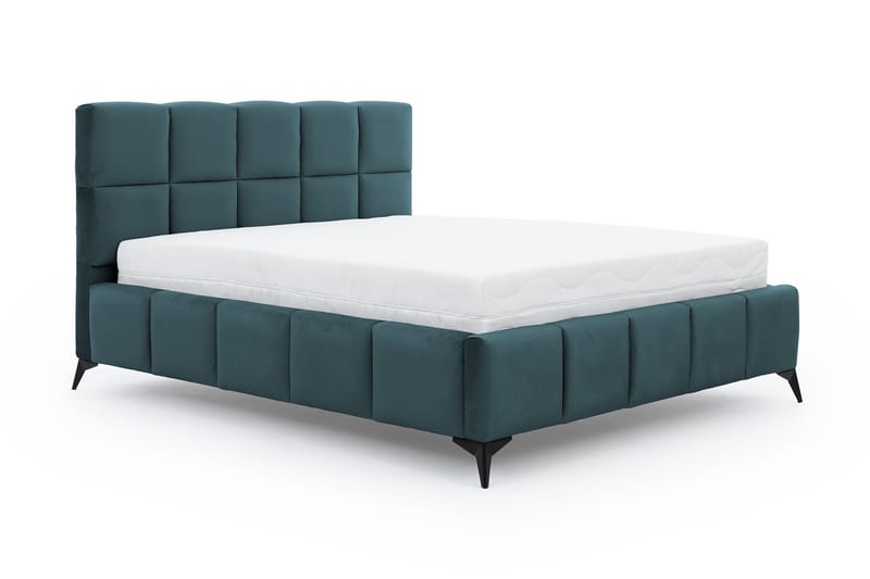 Sängram Kanika med Förvaring 180x200 cm - Turkos - Möbler - Säng - Sängram & sängstomme