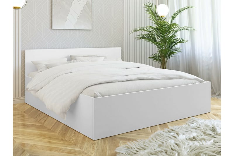 Sängram Kintore 180x200 cm - Vit - Möbler - Säng - Sängram & sängstomme