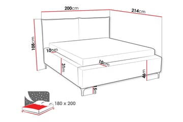 Sängram Knocklong 180x200 cm - Möbler - Säng - Sängram & sängstomme