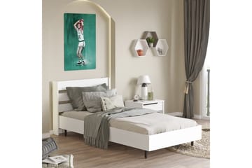 Sängram Liyakat 90x200 cm - Vit - Möbler - Säng - Sängram & sängstomme