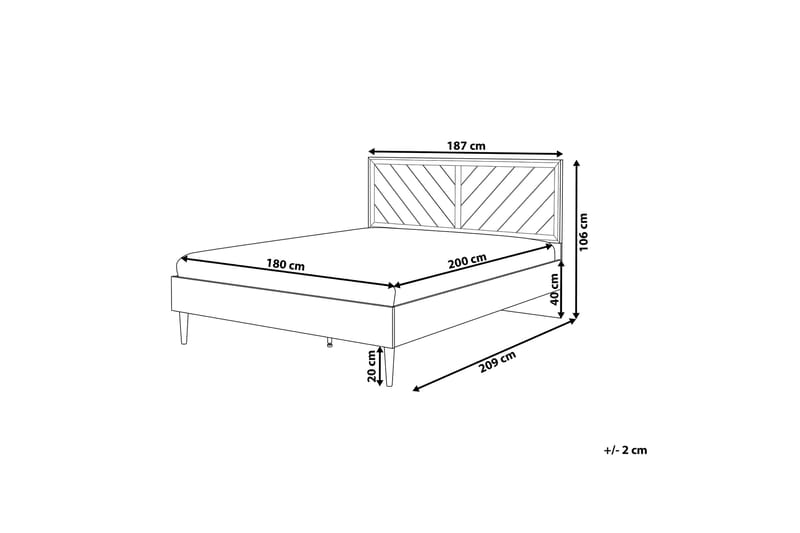 Sängram Losolla 180x200 - Trä|Natur - Möbler - Säng - Sängram & sängstomme